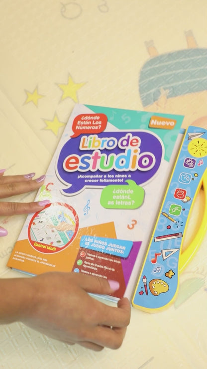 🔥 Libro de Estudio Interactivo para Niños con Pilas – ¡Aprendizaje Divertido y Bilingüe! 📚